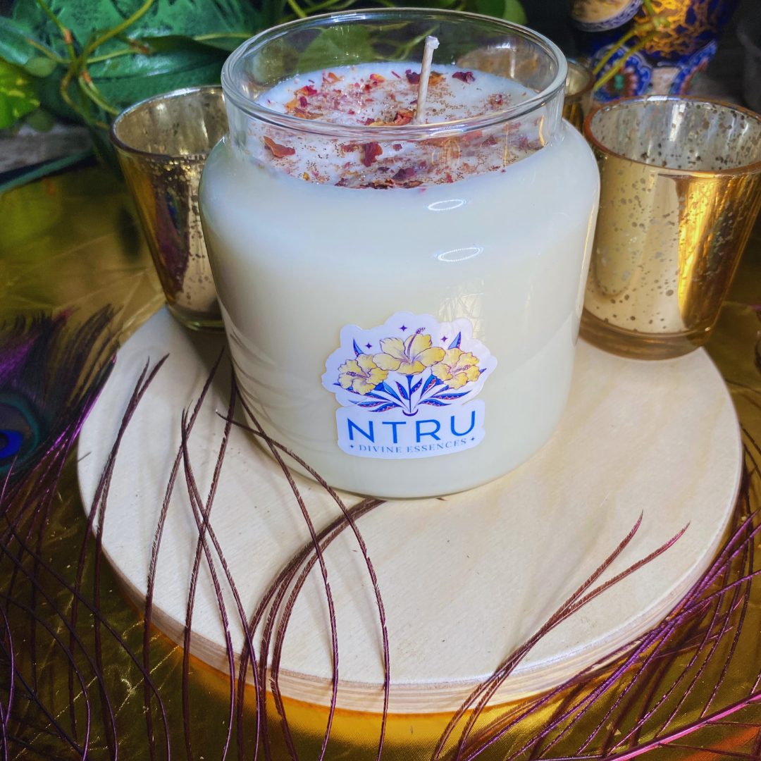 "Goddess" - Rose & Chamomile Reiki Infused Candle